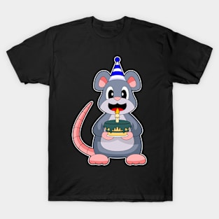 Mouse Birthday Candle Cake T-Shirt